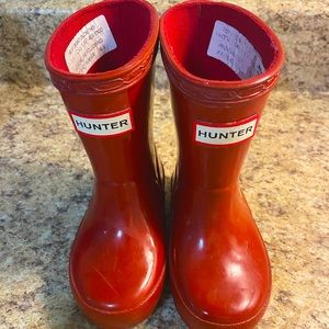 Hunter boots toddler size 5